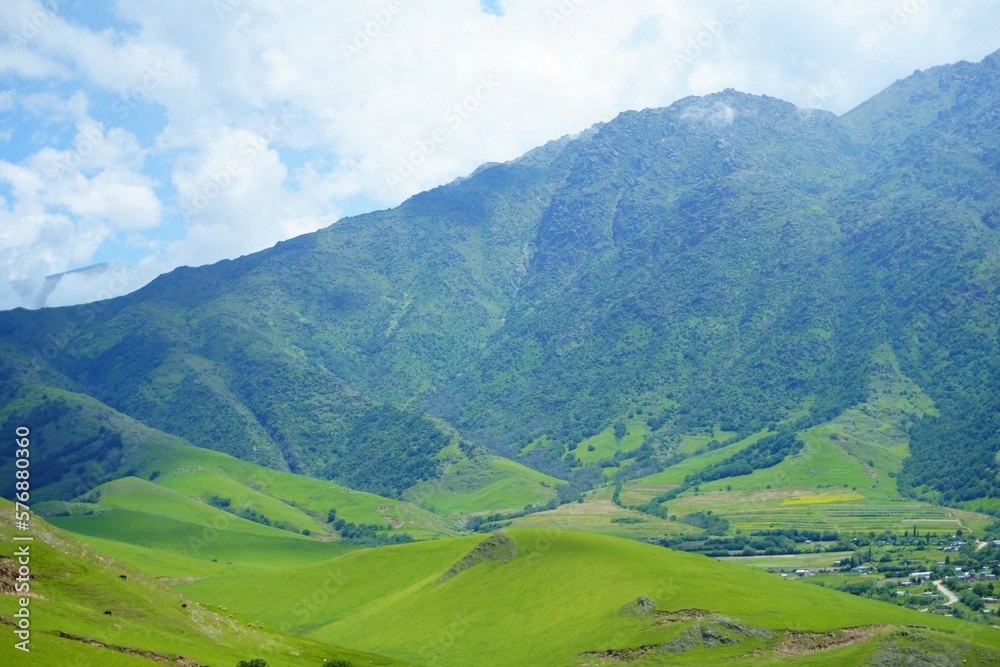 Fototapeta premium Paisaje de Tafi del Valle, Tucuman, Argentina, montañas.