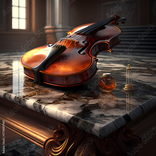 violin and music, generative AI