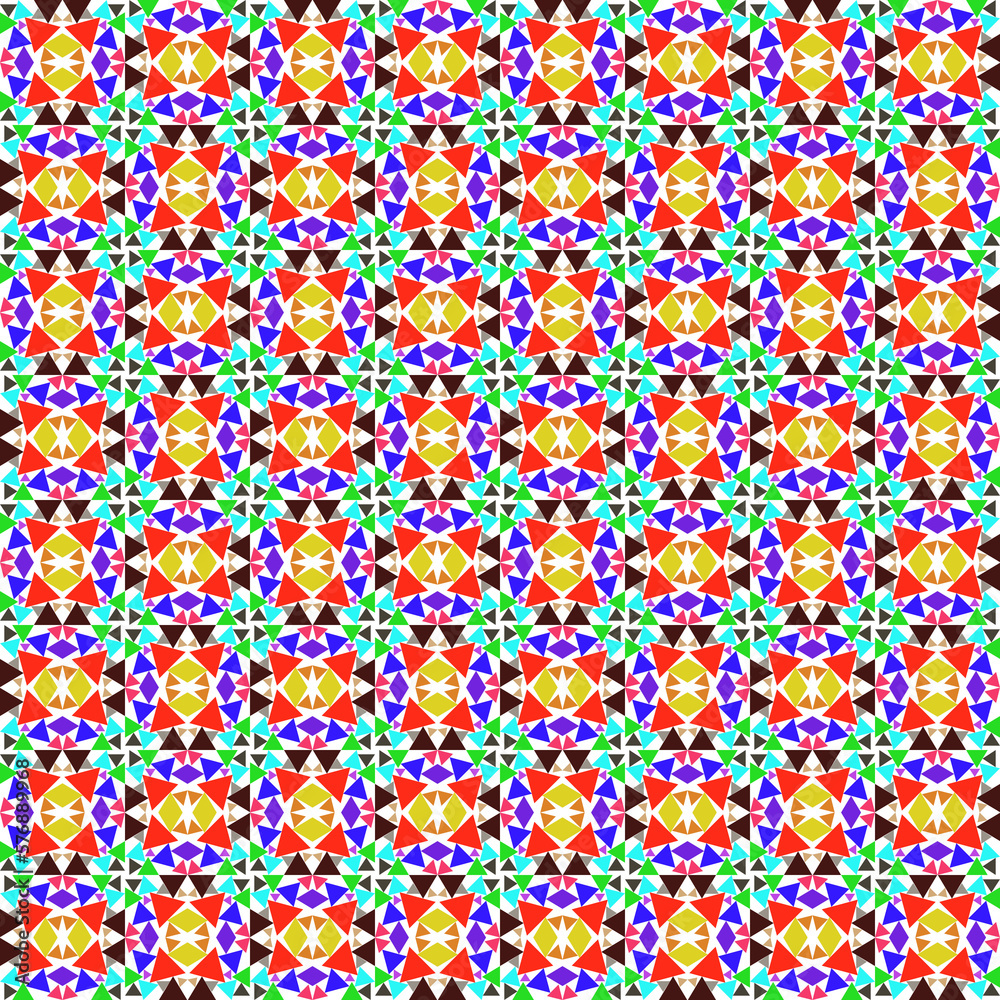 The triangle pattern is beautifully multicolored, Used as a background image. The triangle pattern is beautifully multicolored, Used as a background image.