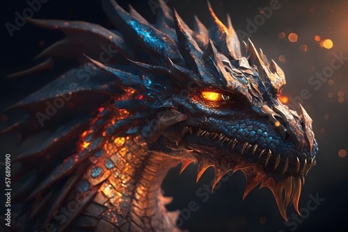 dragon created using AI Generative Technology
