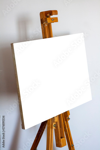 An empty subframe on an easel with a place to insert an image