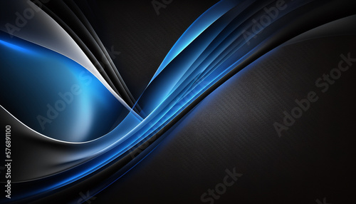 Black and Dark Blue Gradient artistic Desktop Background Pattern Color created with generative AI technology