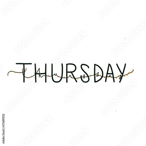 Creative THURSDAY posters design with wit background 