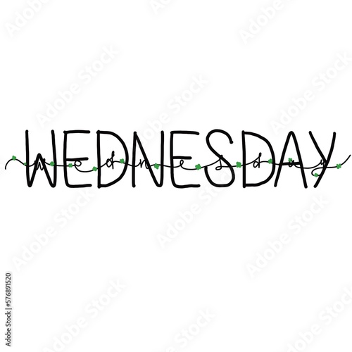 Creative WEDNESDAY posters design with white background 