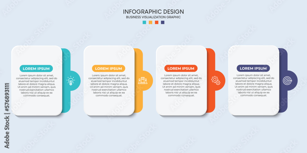 Steps business data visualization timeline process infographic template design with icons Steps business data visualization timeline process infographic template design with icons