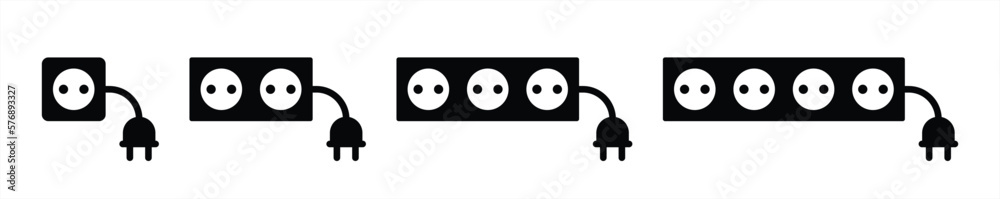 plug in icon set. electricity socket plug in icon symbol sign, vector illustration plug in icon set. electricity socket plug in icon symbol sign, vector illustration