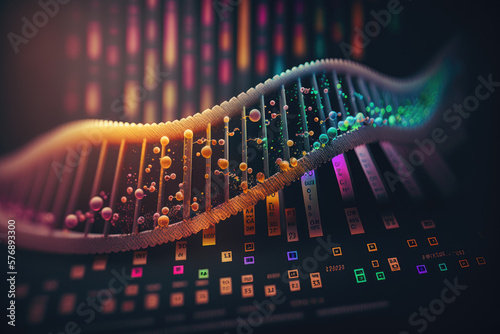 DNA sequence. Generative AI