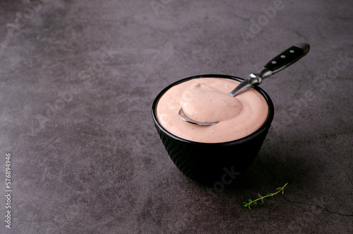 Pink dip sauce