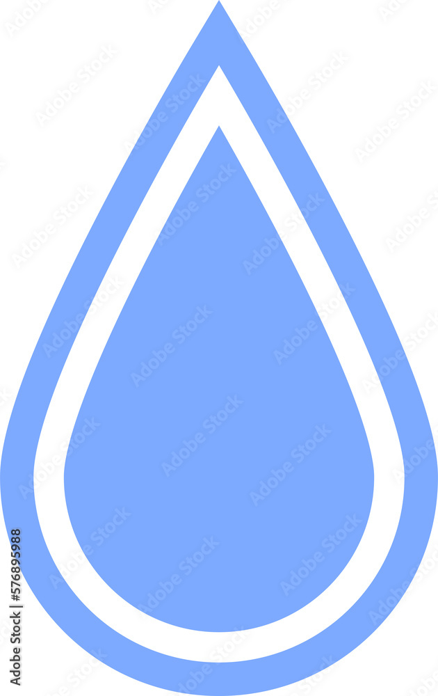 Fresh rain water droplet flat icon, PNG illustration Fresh rain water droplet flat icon, PNG illustration