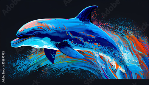 dolphin art