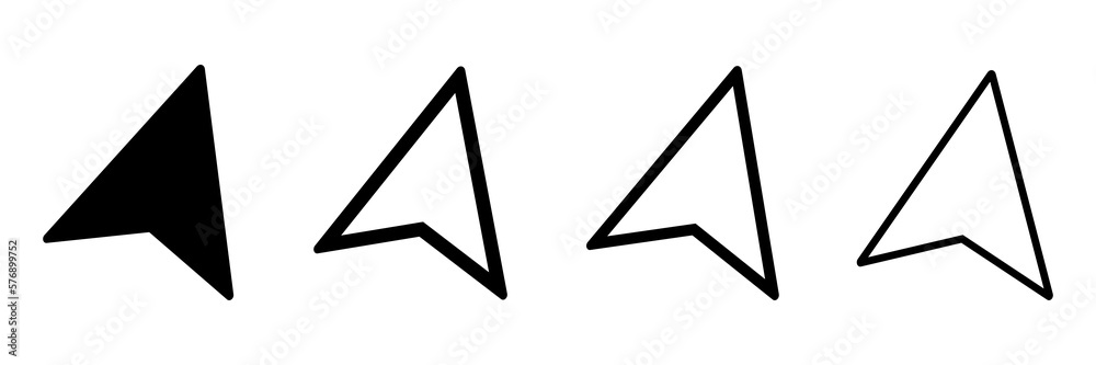 Curser vector icons set