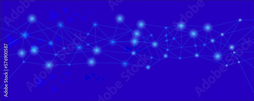 abstract blue connecting network vector background