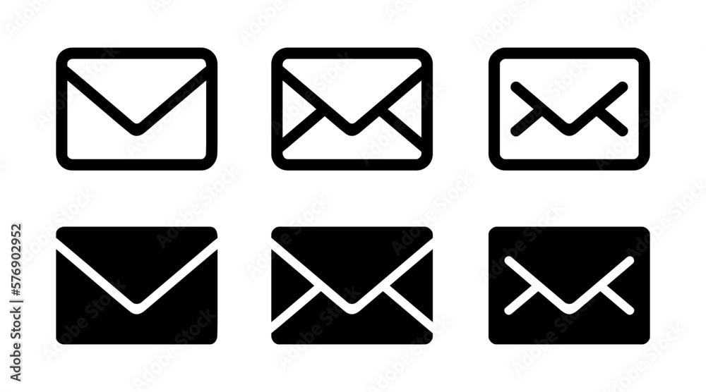Envelope Icon Set for Business Card icons, curriculum vitae, website, brand guide, etc. Email, Message, Chat Icon Envelope Icon Set for Business Card icons, curriculum vitae, website, brand guide, etc. Email, Message, Chat Icon