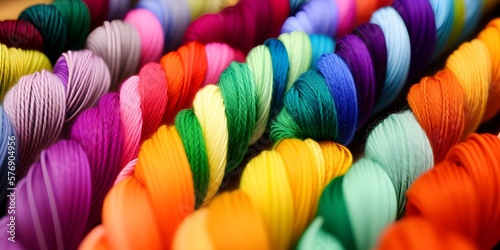 yarn colorful threads wool threads