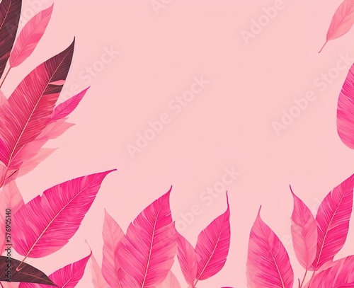 background with pink leaves with empty space beautiful background wallpaper Stock photographic Image 