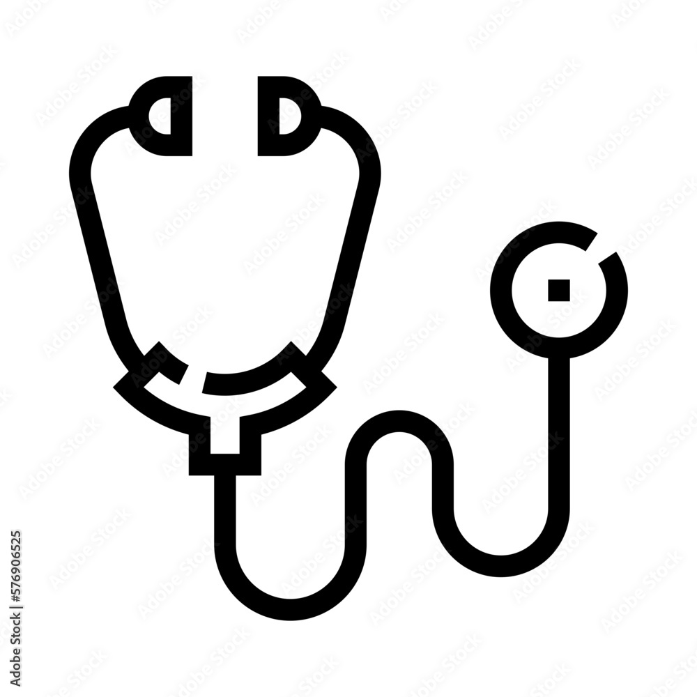 stethoscope line icon stethoscope line icon