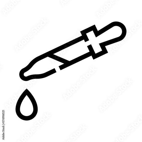 pipette line icon