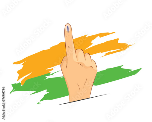 Vote for India with trycolour