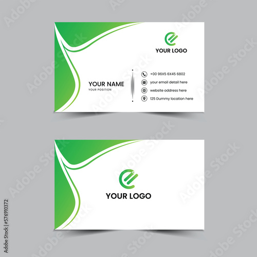 Simple and clean business card template