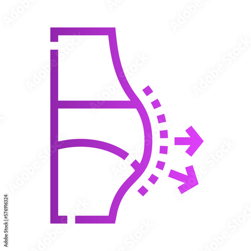 butt gradient icon