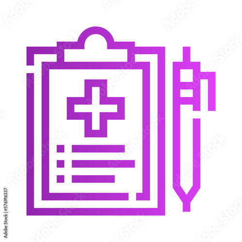 medical history gradient icon