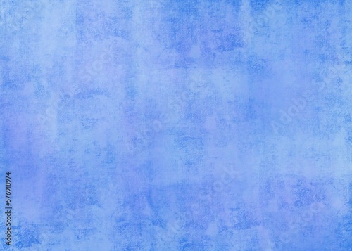 Vibrant blue hand painted artwork. Modern painting