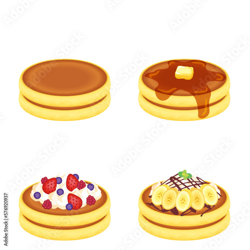 パンケーキ　セット 2段