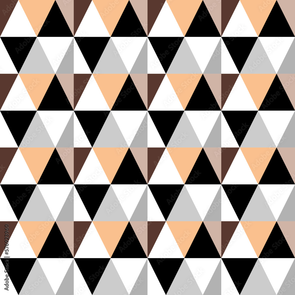 Seamless geometric triangle pattern for stylish design and printing