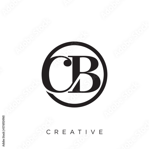 cb luxury logo design vector