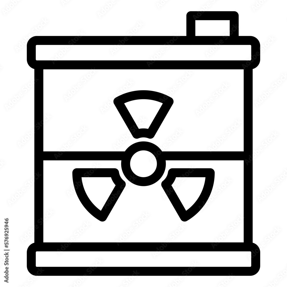 Vector Design Nuclear Waste Icon Style