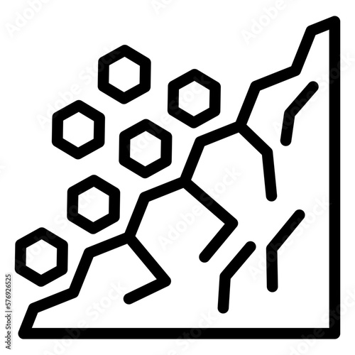 Vector Design Landslide Icon Style