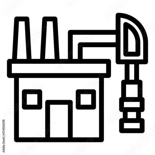 Vector Design Fossil Fuels Icon Style