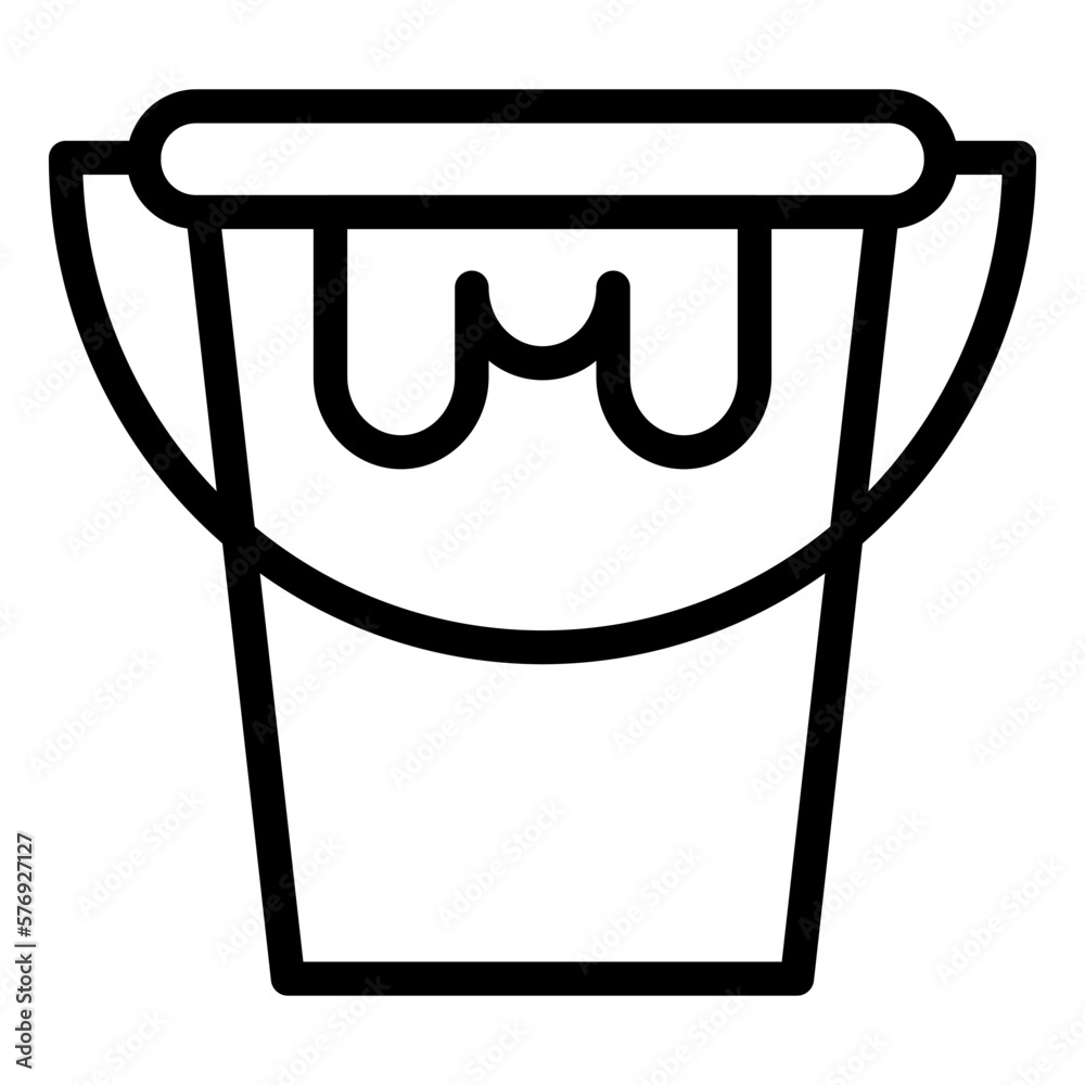 Vector Design Paint Bucket Icon Style