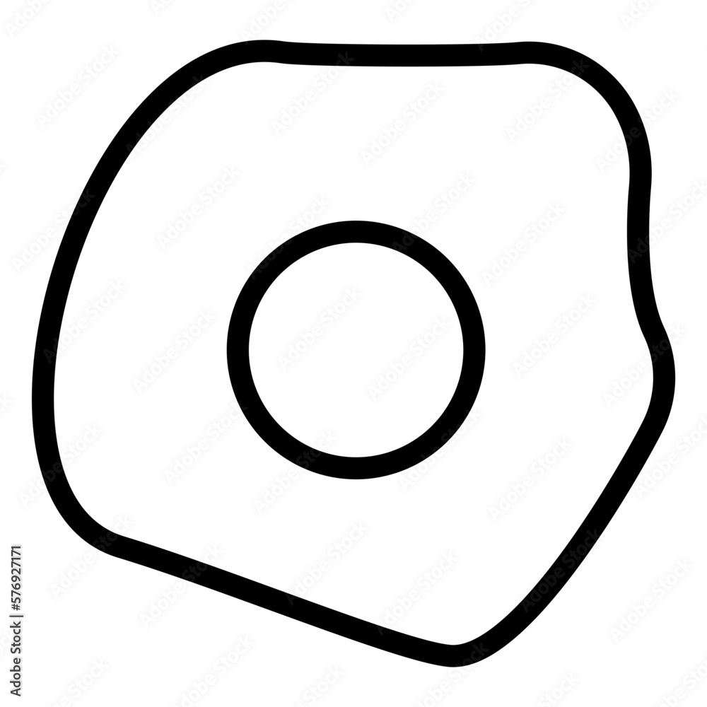 Vector Design Fried Egg Icon Style Vector Design Fried Egg Icon Style