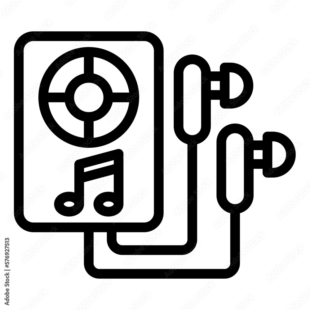 Vector Design Music Player Icon Style Vector Design Music Player Icon Style