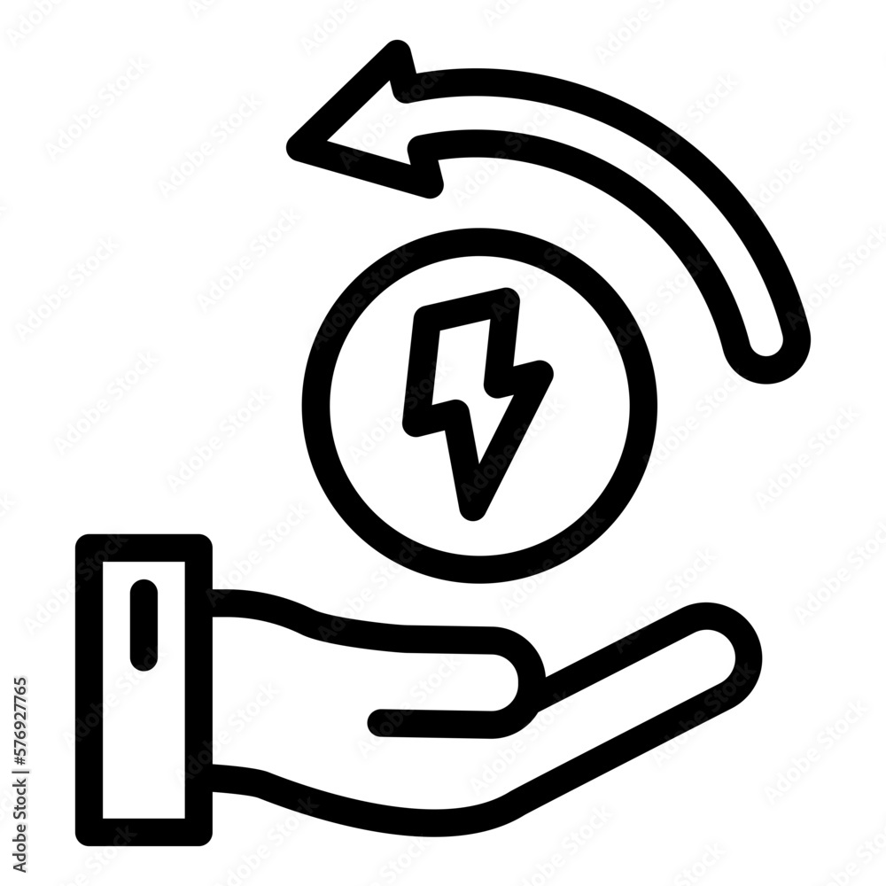 Vector Design Energy Saving Icon Style Vector Design Energy Saving Icon Style