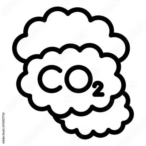 Vector Design Carbon dioxide Icon Style