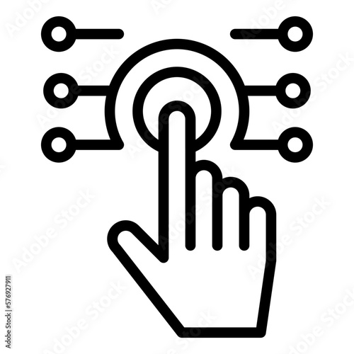 Vector Design Touch Technology Icon Style