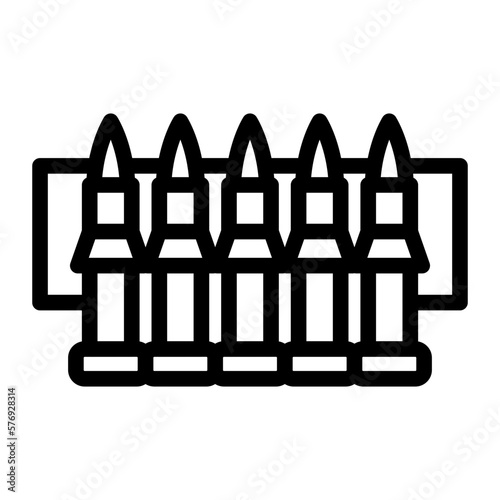 Vector Design Ammunition Icon Style