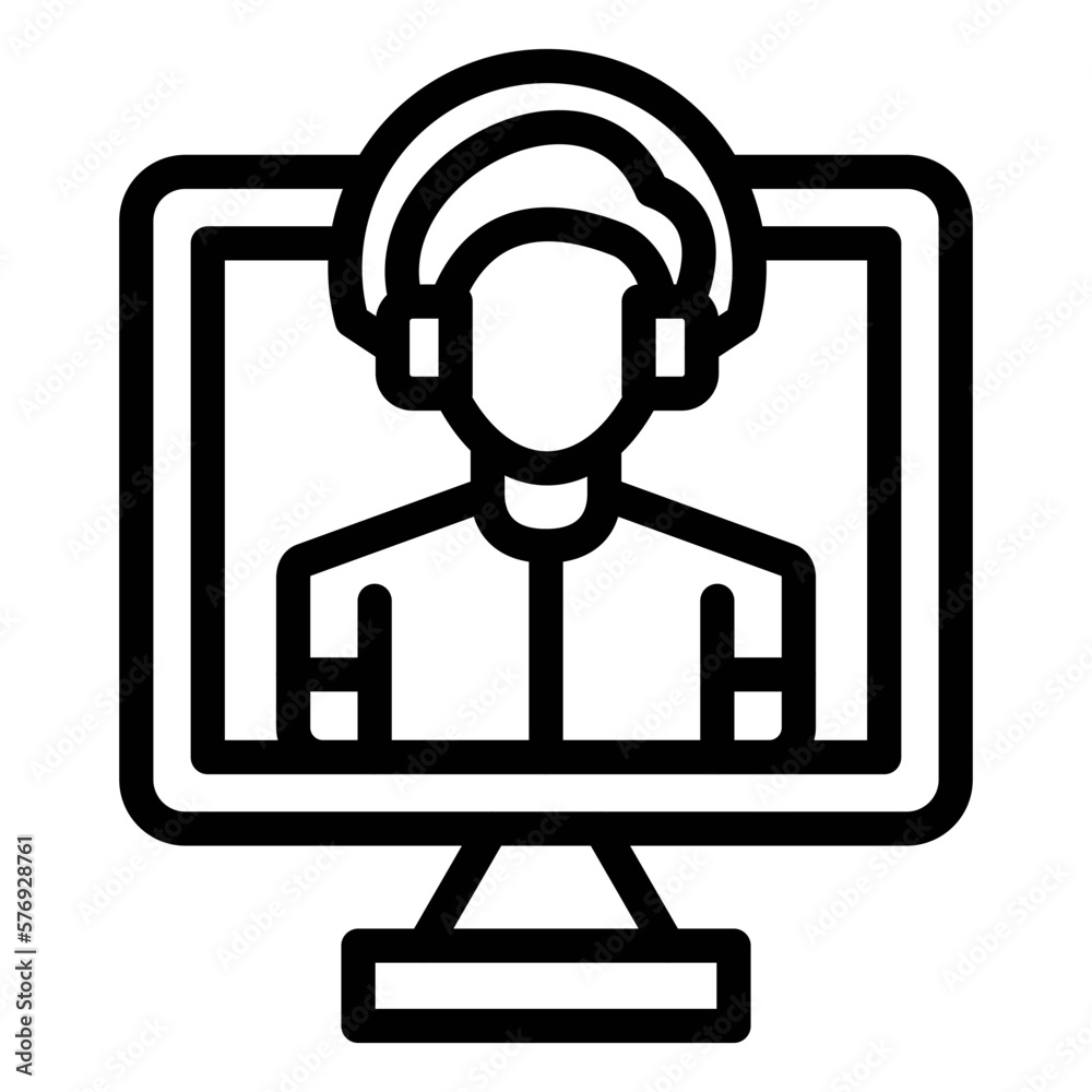 Vector Design Online Service Icon Style