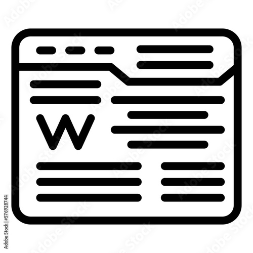 Vector Design Wikipedia Icon Style