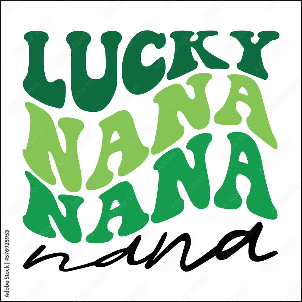 Lucky Nana Retro Svg