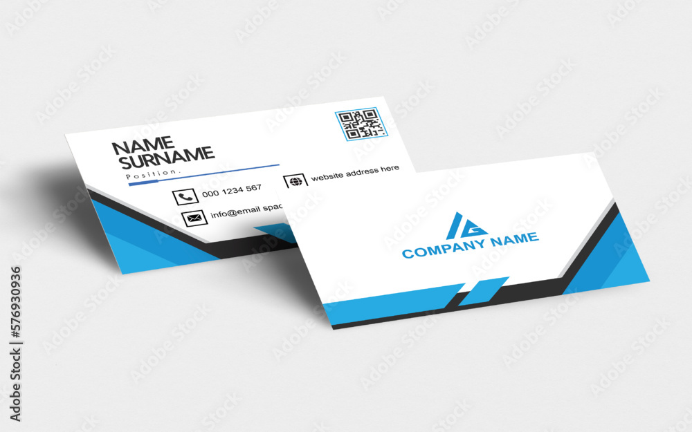 Corporate business card, Creative business card, Modern business card