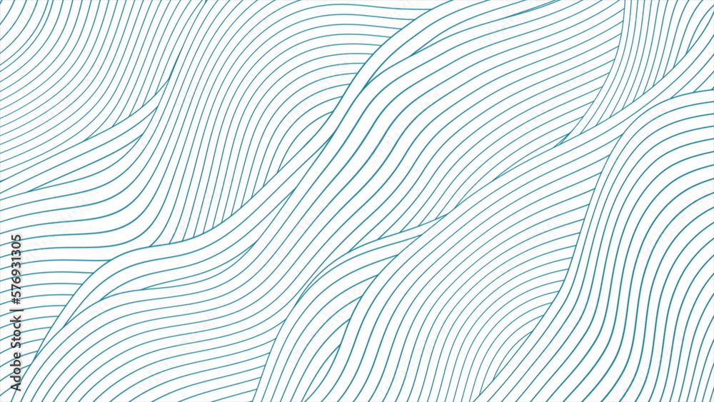 Blue white minimal linear waves abstract futuristic tech background Blue white minimal linear waves abstract futuristic tech background