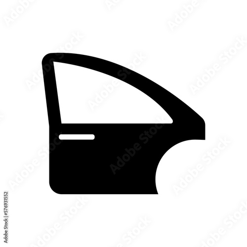 car door isolated icon on white background, auto service, repair, car detail