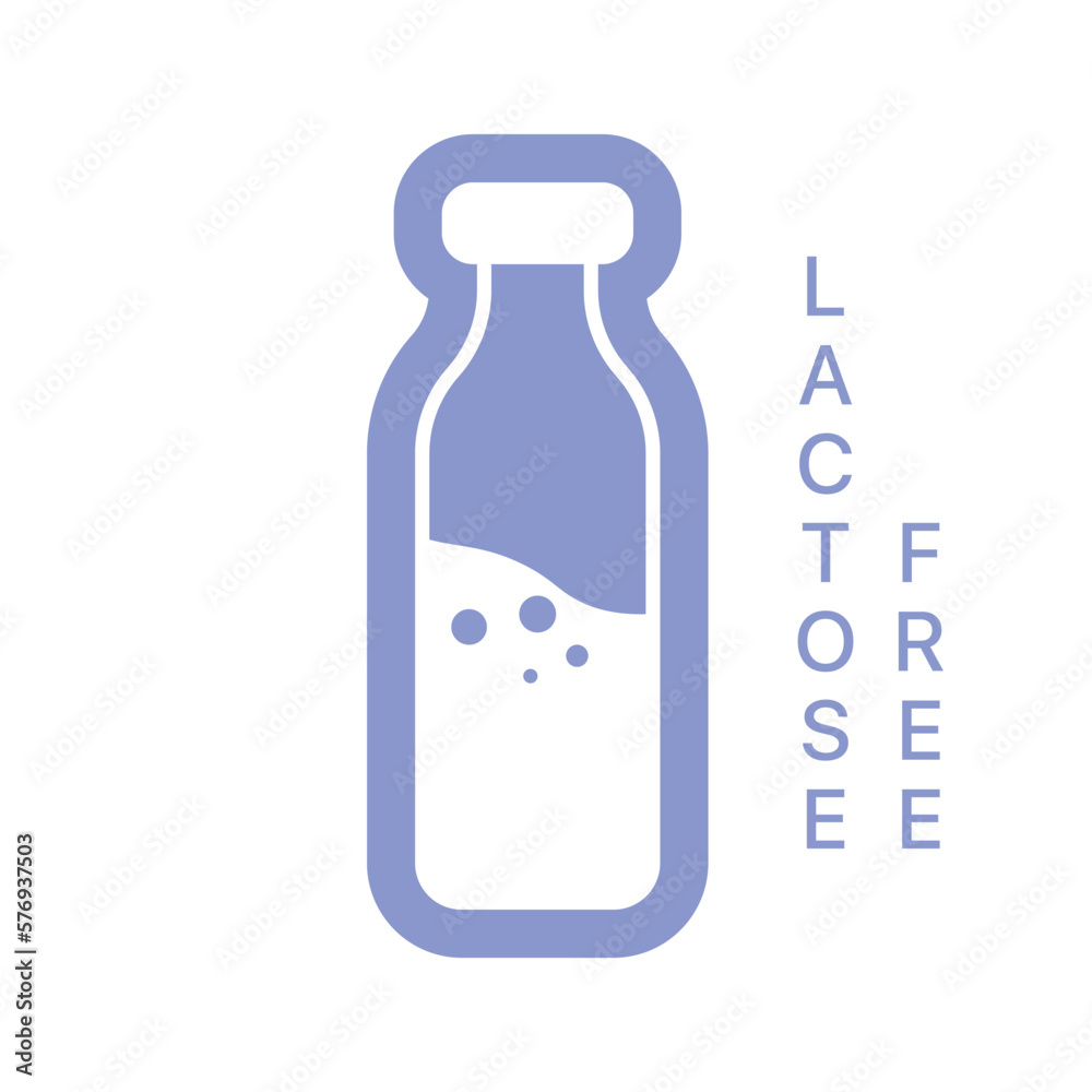 Milk bottle line icons. Minerals, lactose, dairy products, protein, calcium. Food products concept. Vector line icon on white background Milk bottle line icons. Minerals, lactose, dairy products, protein, calcium. Food products concept. Vector line icon on white background