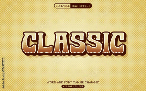 Classic vintage text effect