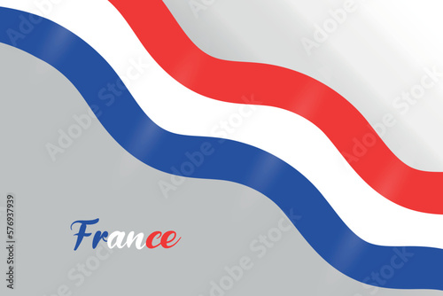 Free Download France flag design ribbon concept - GFXLoad