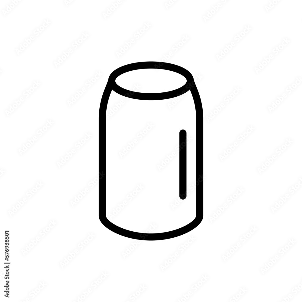 Soda can line icon. Garbage, keeping the planet clean, green peace, pollution, ecology. Security ecology. Vector line icon on white background Soda can line icon. Garbage, keeping the planet clean, green peace, pollution, ecology. Security ecology. Vector line icon on white background