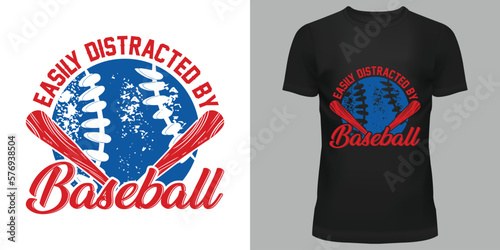 Photography Baseball Vector Art T-shirt Design.